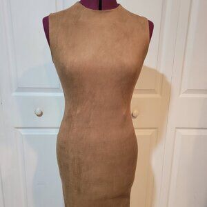 Chloe K Faux Suede Dress